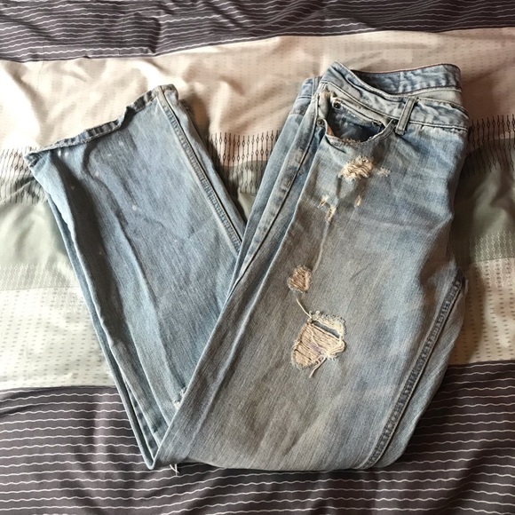 Distressed Jeans; size 9/10 - Picture 3 of 5